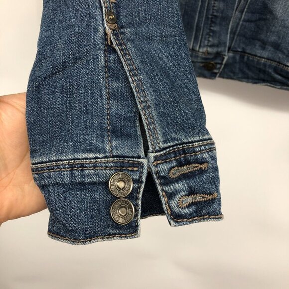 Vintage America Button Up classic  blue Denim Jacket size M - Picture 6 of 14